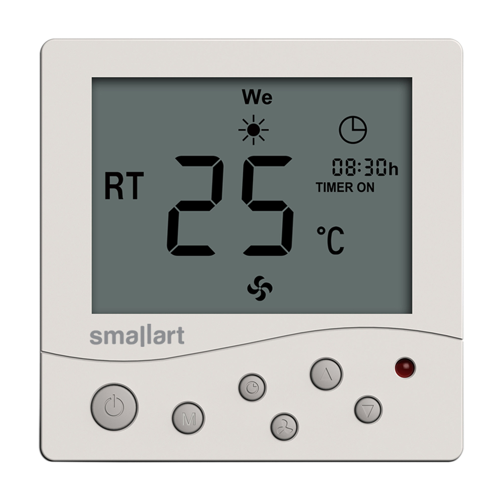 Smallart SM-SM2008FFS-T4ERL Haberleşmesiz Fancoil Termostatı 1