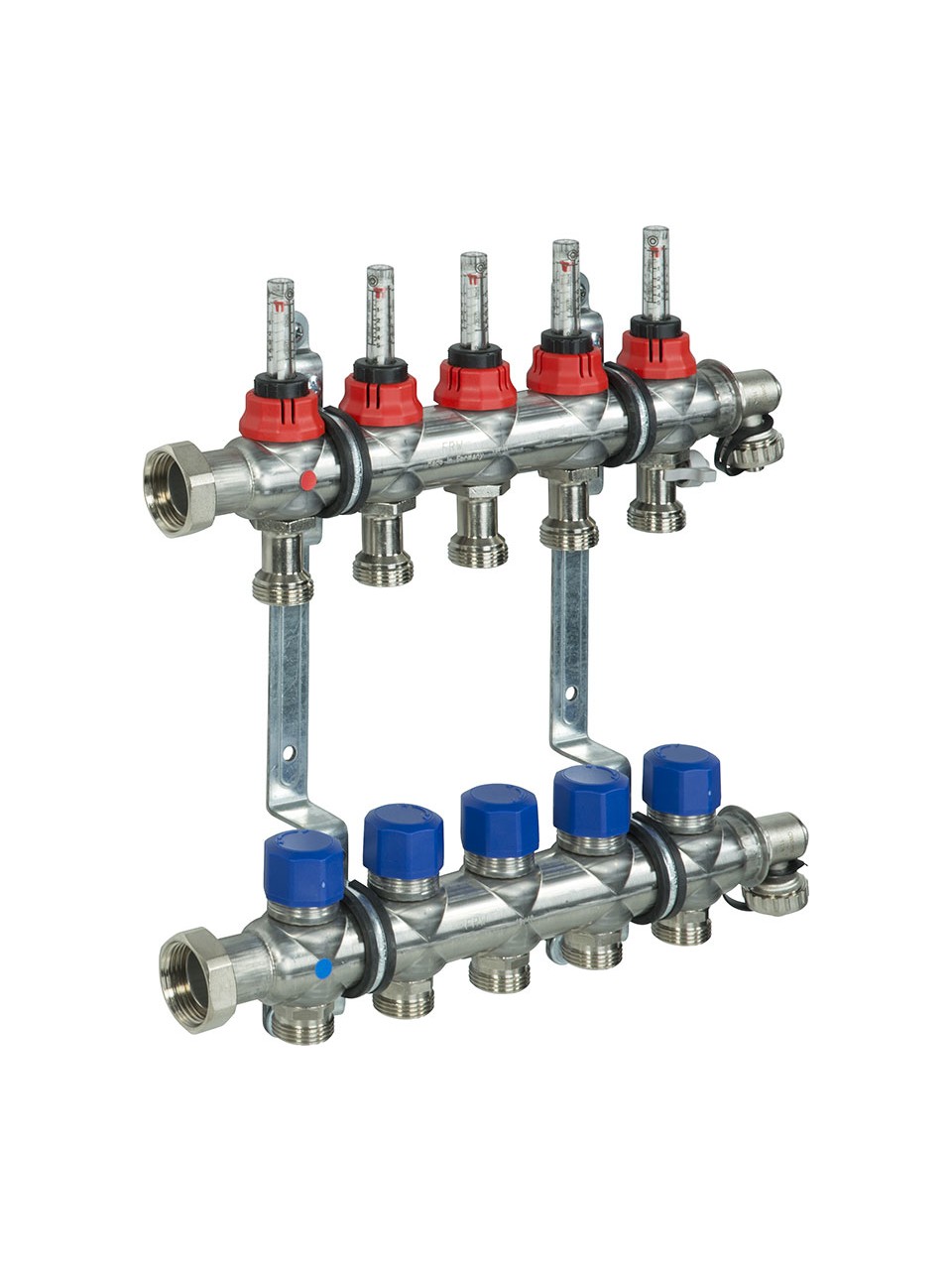 Fraenkische Profitherm Debi Göstergeli Çelik Kolektör 5 Ağızlı 1