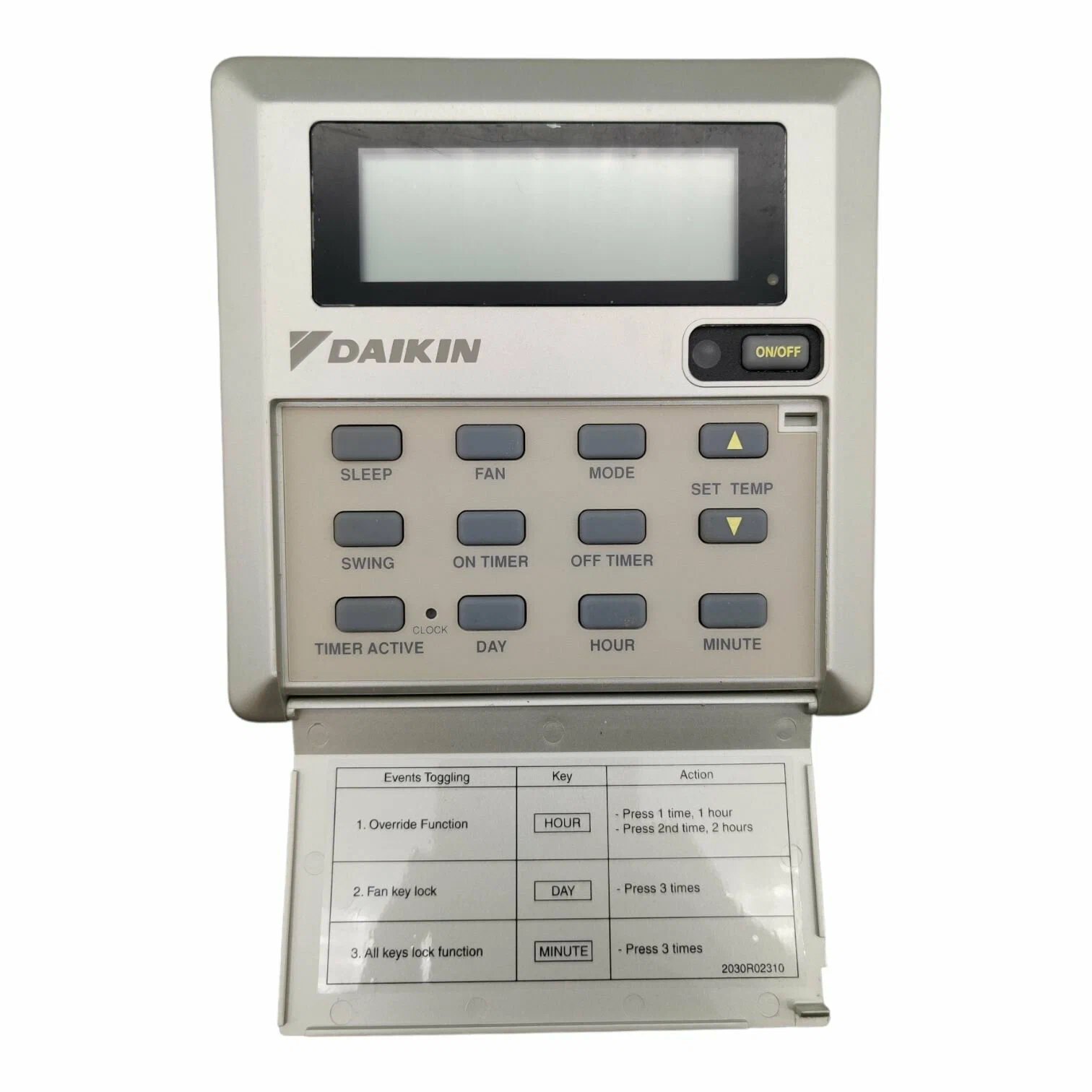 Daikin MERCA Duvar Tipi Fancoiller İçin Kablolu kumanda 1